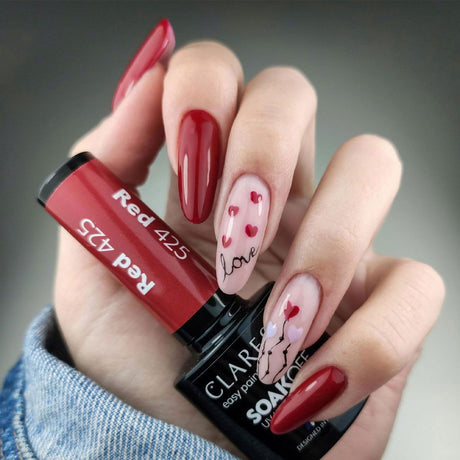 Claresa UV-LED-Gel-Nagellack, 5 ml, Rot 425 Rainbow Explosion