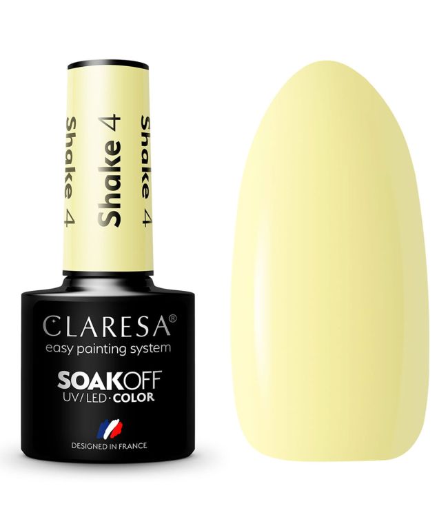 Claresa UV-LED-Gel-Nagellack, 5 ml, 4 mal schütteln