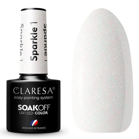 Claresa UV-LED-Gel-Nagellack, 5 ml, Sparkle 1