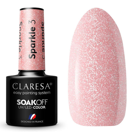 Claresa UV-LED-Gel-Nagellack, 5 ml, Sparkle 3