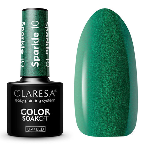 Claresa UV-LED-Gel-Nagellack, 5 ml, Sparkle 10