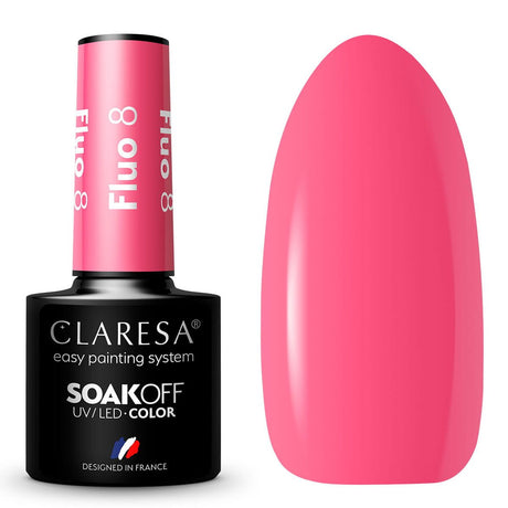 Claresa UV-LED-Gel-Nagellack, 5 ml, Fluo 8