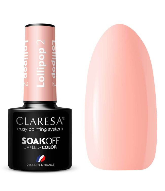 Claresa UV-LED-Gel-Nagellack, 5 ml, Lollipop 2