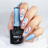 Claresa UV-LED-Gel-Nagellack, 5 ml, Eiscreme 3