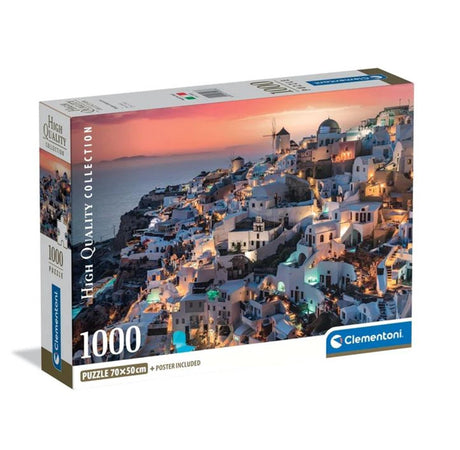 Clementoni-Puzzle 1000 Teile Santorini
