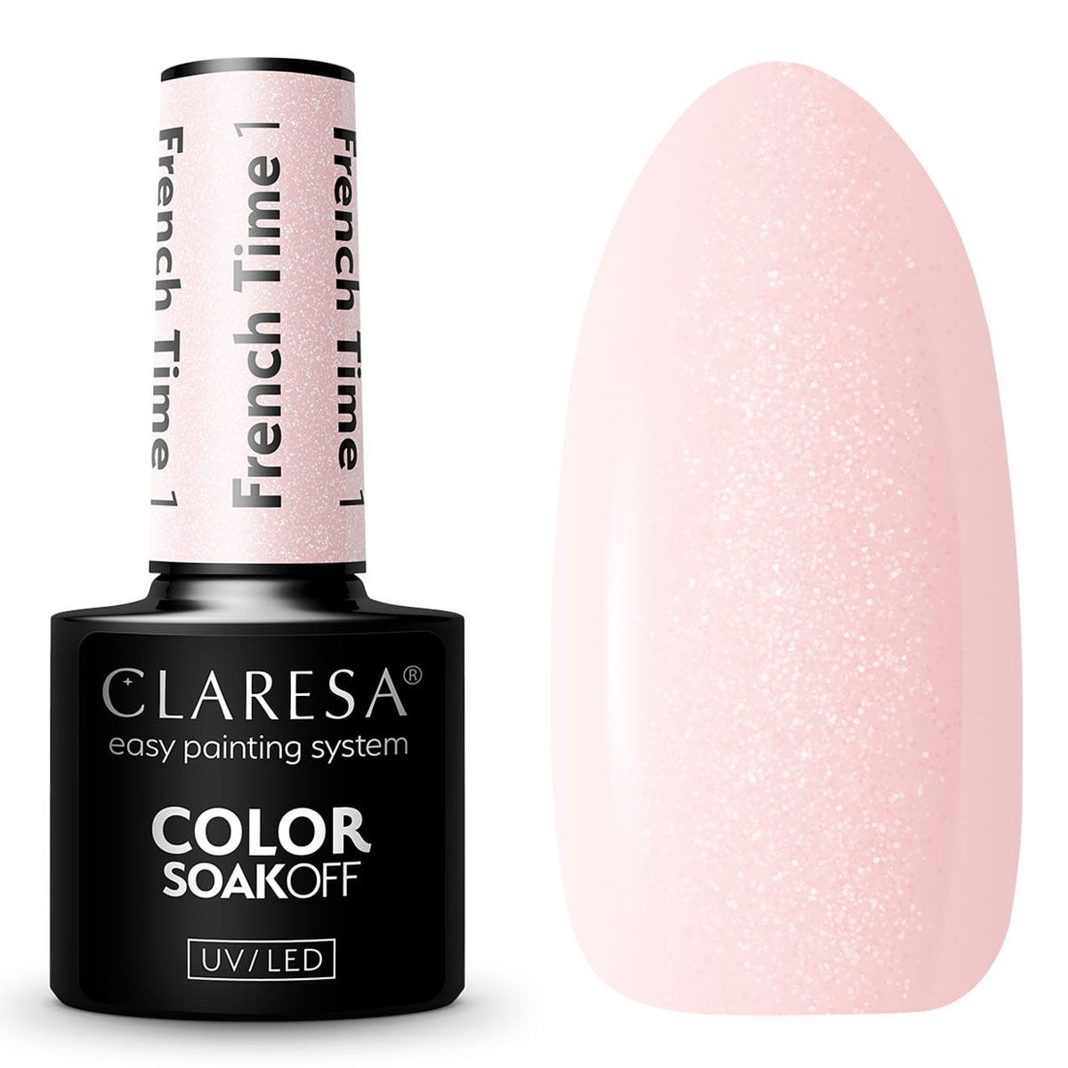 Claresa UV-LED-Gel-Nagellack, 5 ml, French Time 1