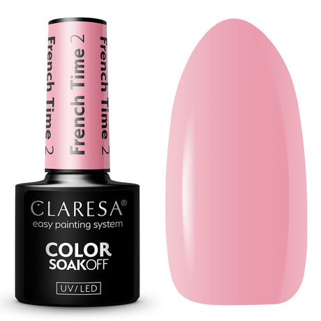 Claresa UV-LED-Gel-Nagellack, 5 ml, French Time 2