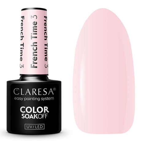 Claresa UV-LED-Gel-Nagellack, 5 ml, French Time 3