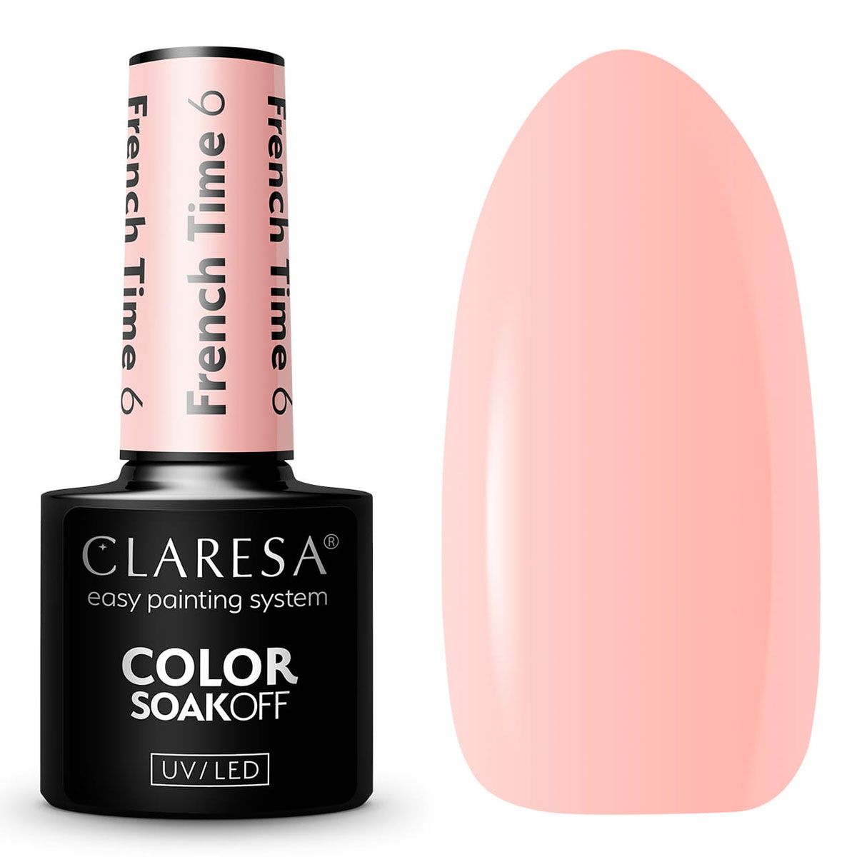 Claresa UV-LED-Gel-Nagellack, 5 ml, French Time 6