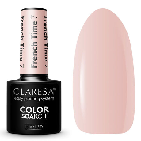 Claresa UV-LED-Gel-Nagellack, 5 ml, French Time 7