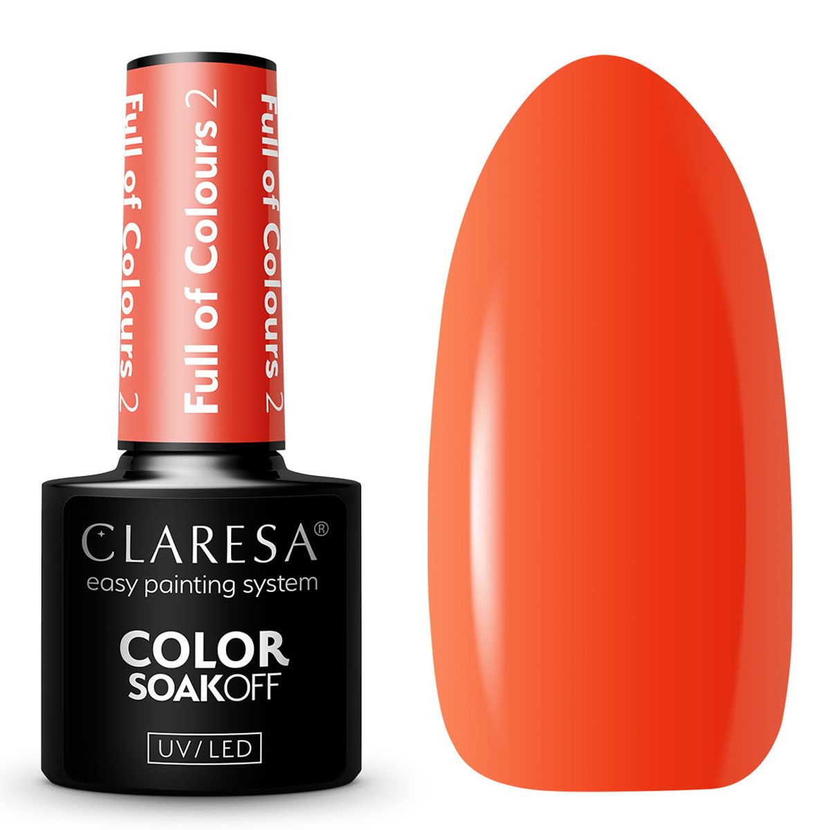 Claresa UV-LED-Gel-Nagellack, 5 ml, voller Farben 2