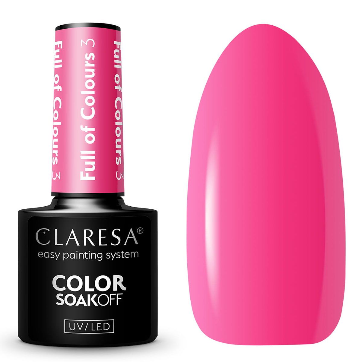 Claresa UV-LED-Gel-Nagellack, 5 ml, voller Farben 3