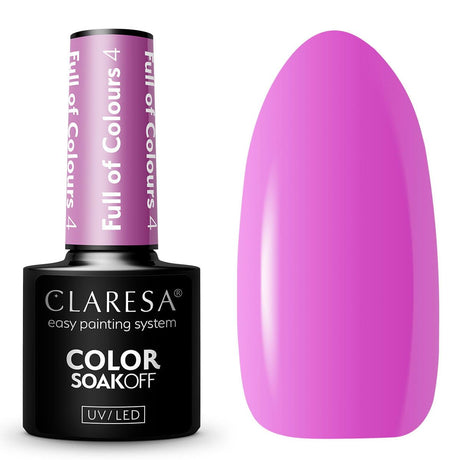 Claresa UV-LED-Gel-Nagellack, 5 ml, voller Farben 4
