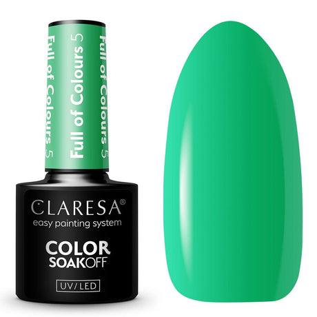Claresa UV-LED-Gel-Nagellack, 5 ml, voller Farben 5