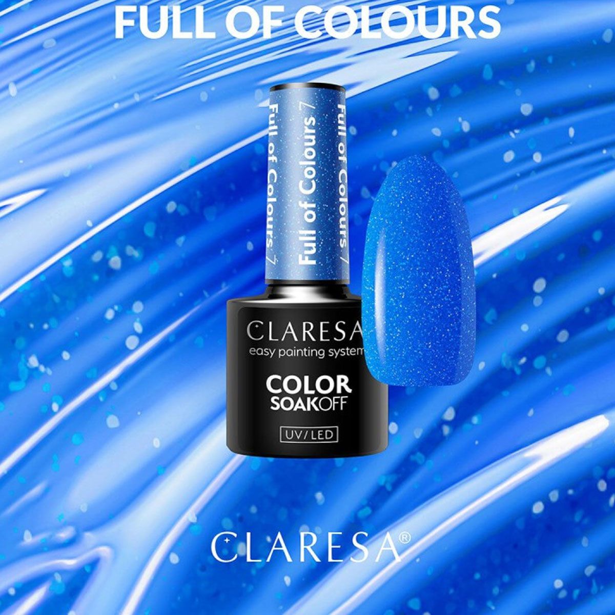 Claresa UV-LED-Gel-Nagellack, 5 ml, voller Farben 7