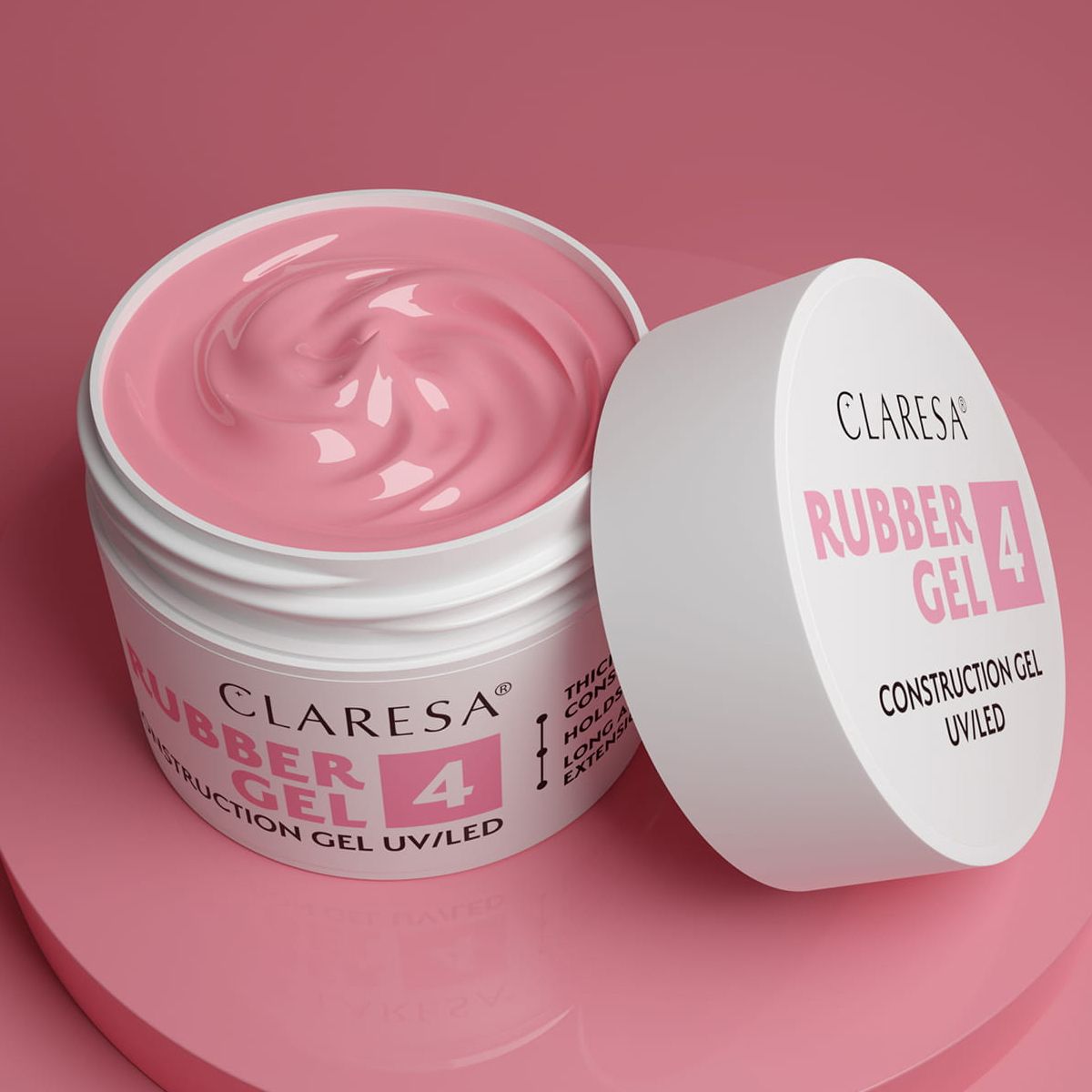 Claresa Gummigel 4 warmes Rosa 12gr.