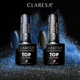 Claresa Überlack ohne Abwischen, Glitzer, Silber, 5 ml