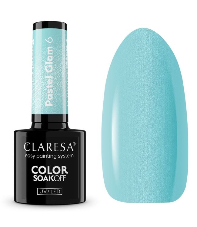 Claresa UV-LED-Gel-Nagellack, 5 ml, Pastell Glam 6