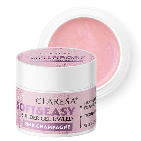 Claresa Keratin Soft Easy Builder Gel blinkend rosa 12gr.