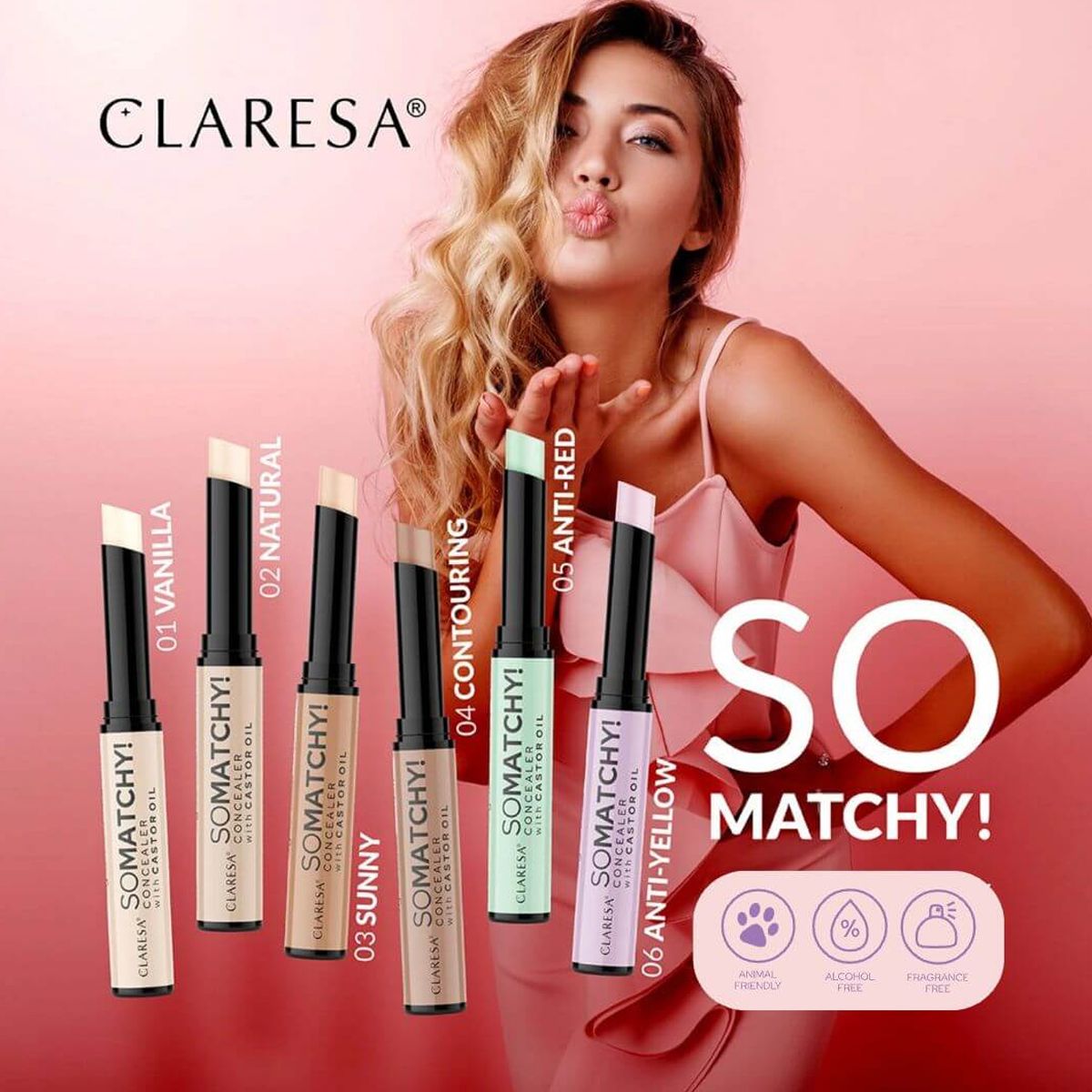Claresa so passend! Concealer Cover Stick 05 Anti-Rot 3gr.