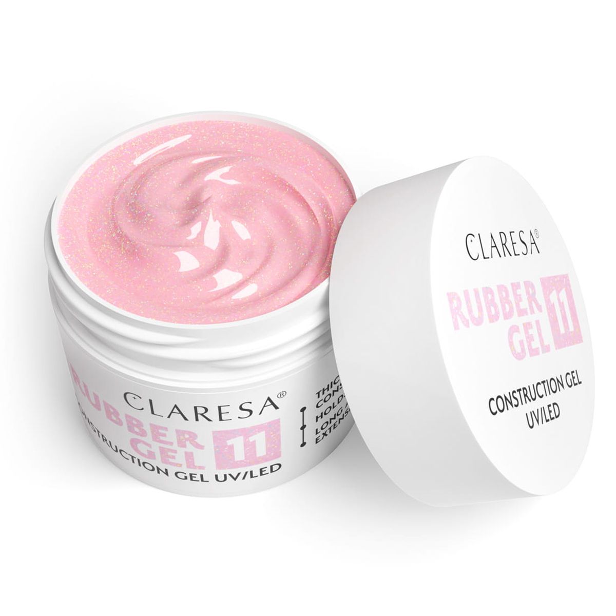 Claresa Gummigel 11 glitzernd zartrosa 45gr.