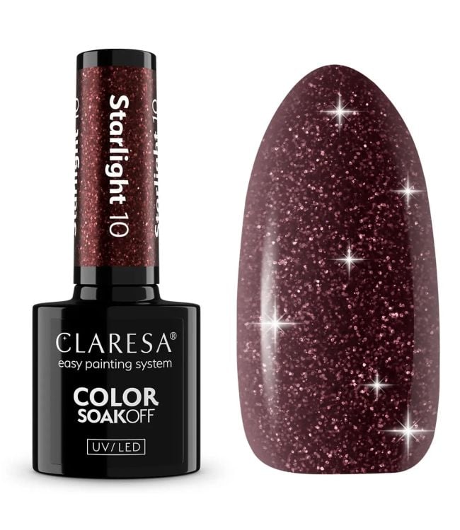 Claresa UV-LED-Gel-Nagellack, 5 ml, Starlight 10
