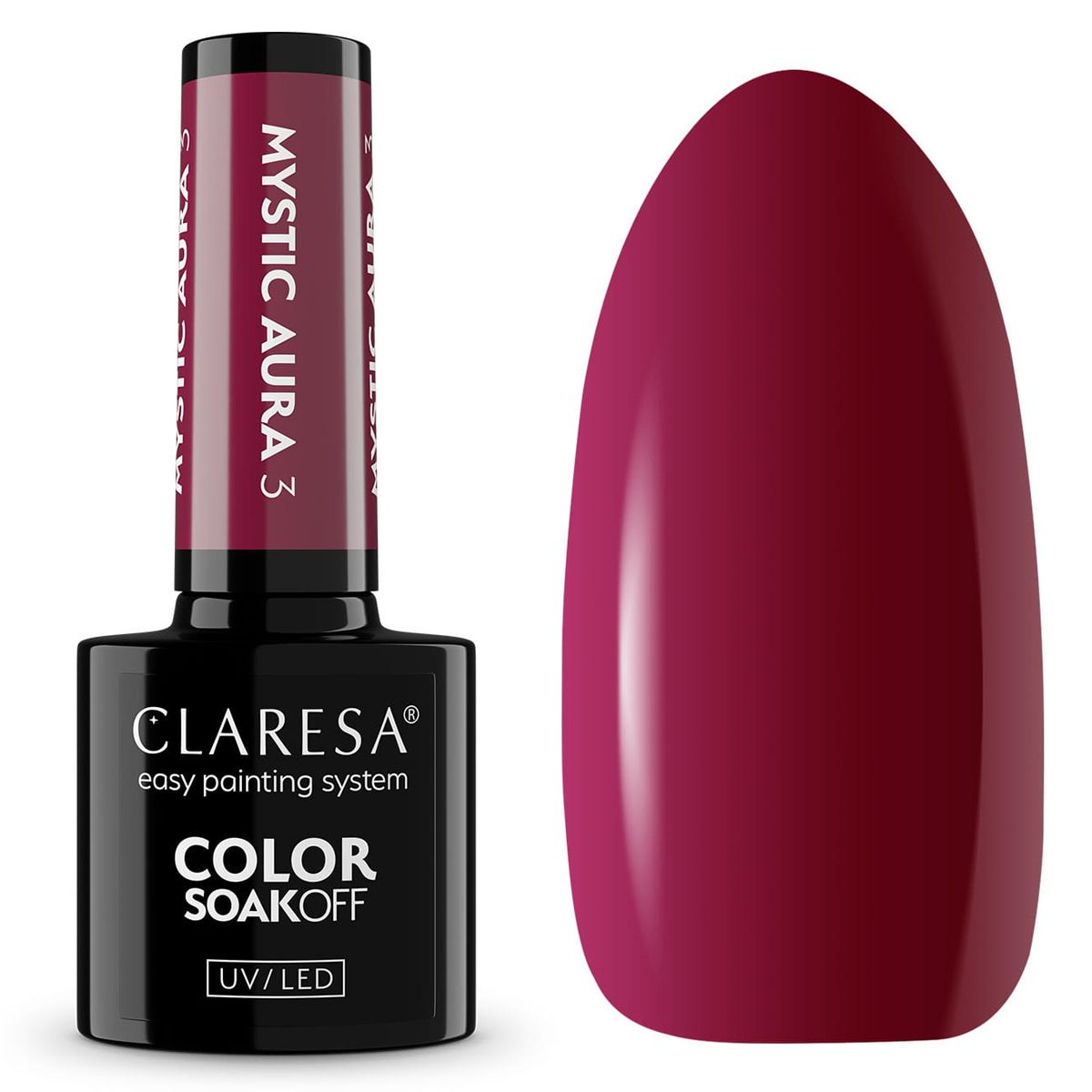 Claresa UV-LED-Gel-Nagellack, 5 ml, Mystic Aura 3