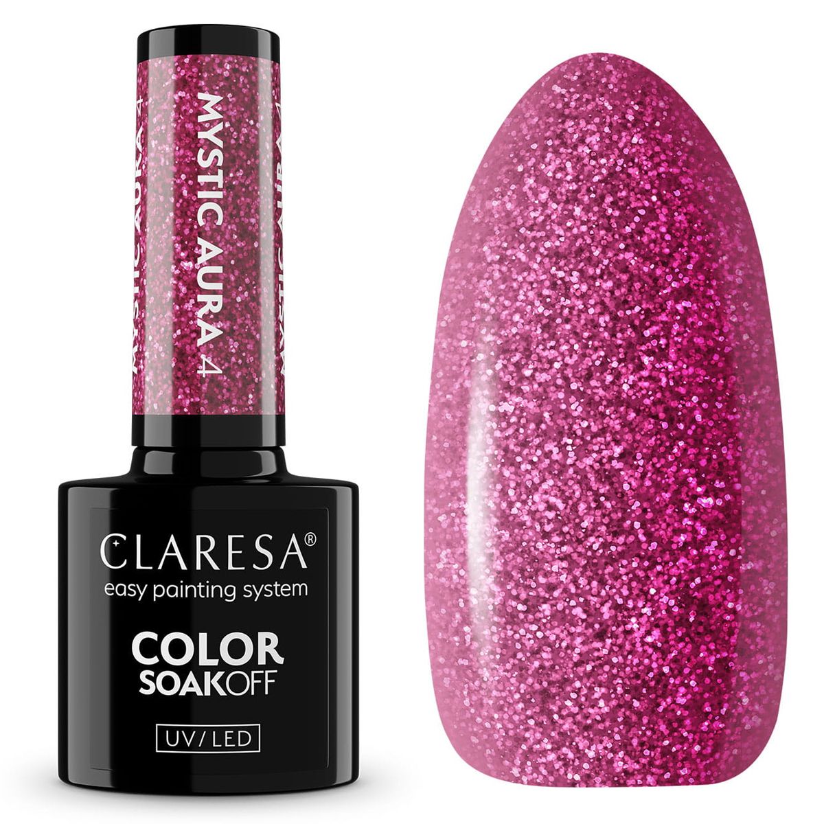 Claresa UV-LED-Gel-Nagellack, 5 ml, Mystic Aura 4