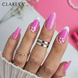 Claresa Pinsel Easy Gel Glitzer rosa 5ml