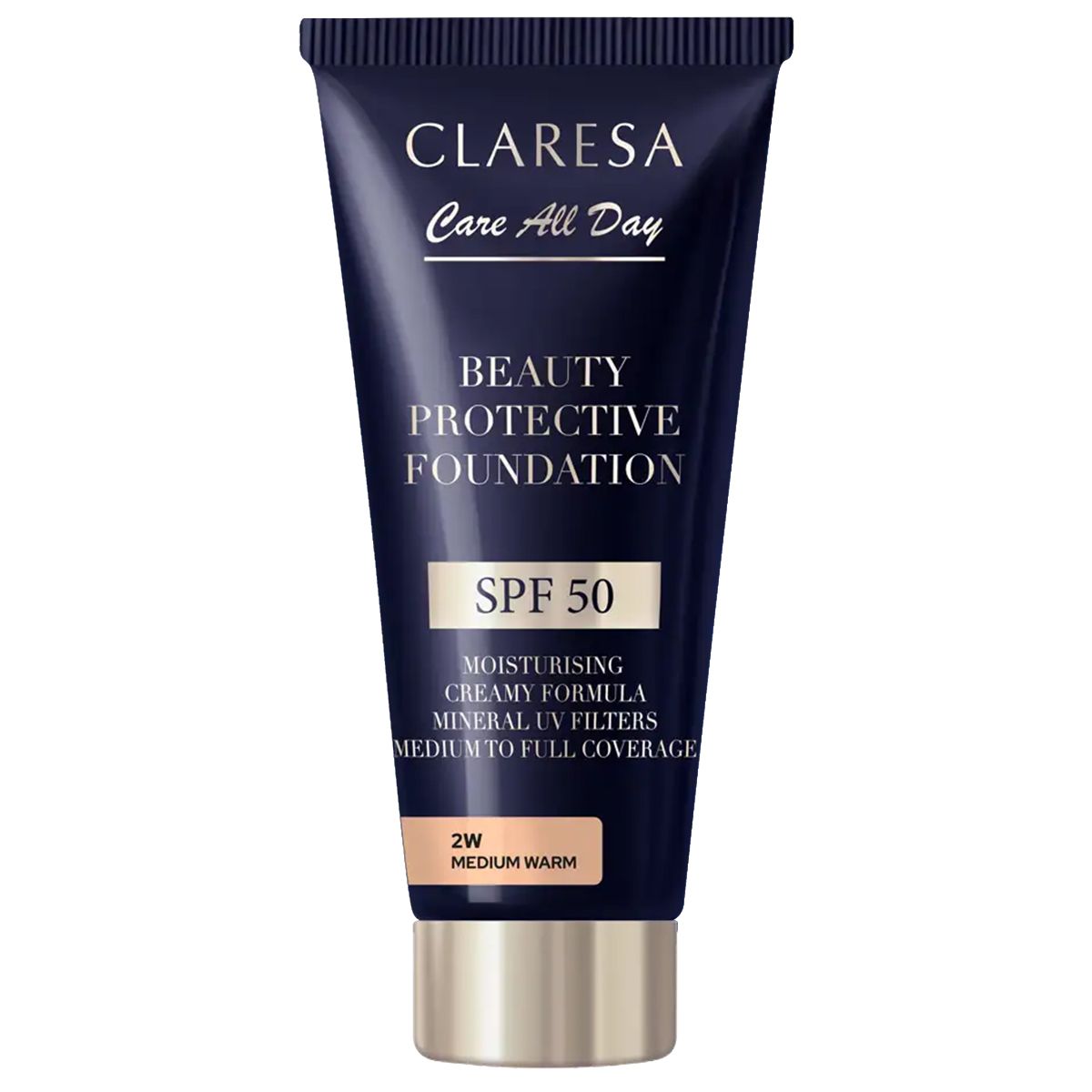 Claresa Beauty Protective Foundation SPF 50 2W mittelwarm 30ml