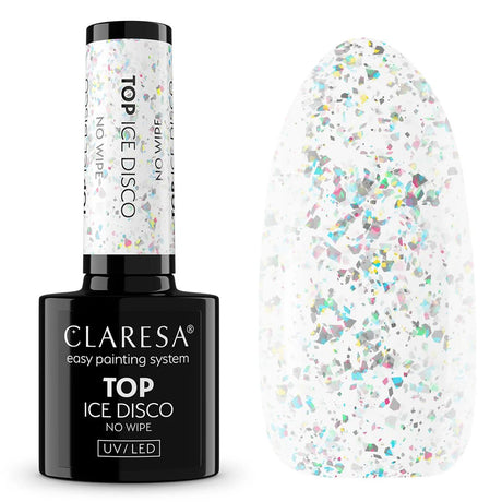 Claresa Top Coat, nicht abwischbar, Ice Disco, 5 ml