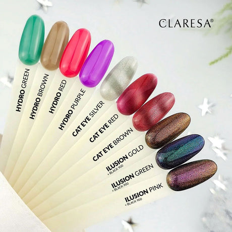 Claresa UV-LED-Gel-Nagellack, 5 ml, Farbe Alchemie – Katzenaugenbraun