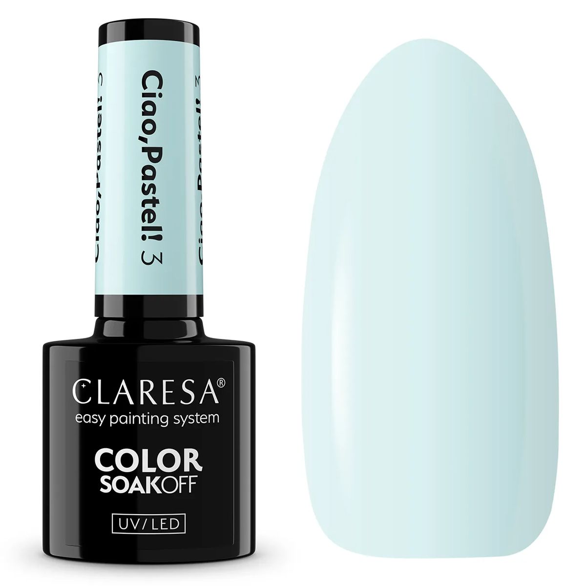 Claresa UV-LED-Gel-Nagellack, 5 ml, Ciao Pastell 3