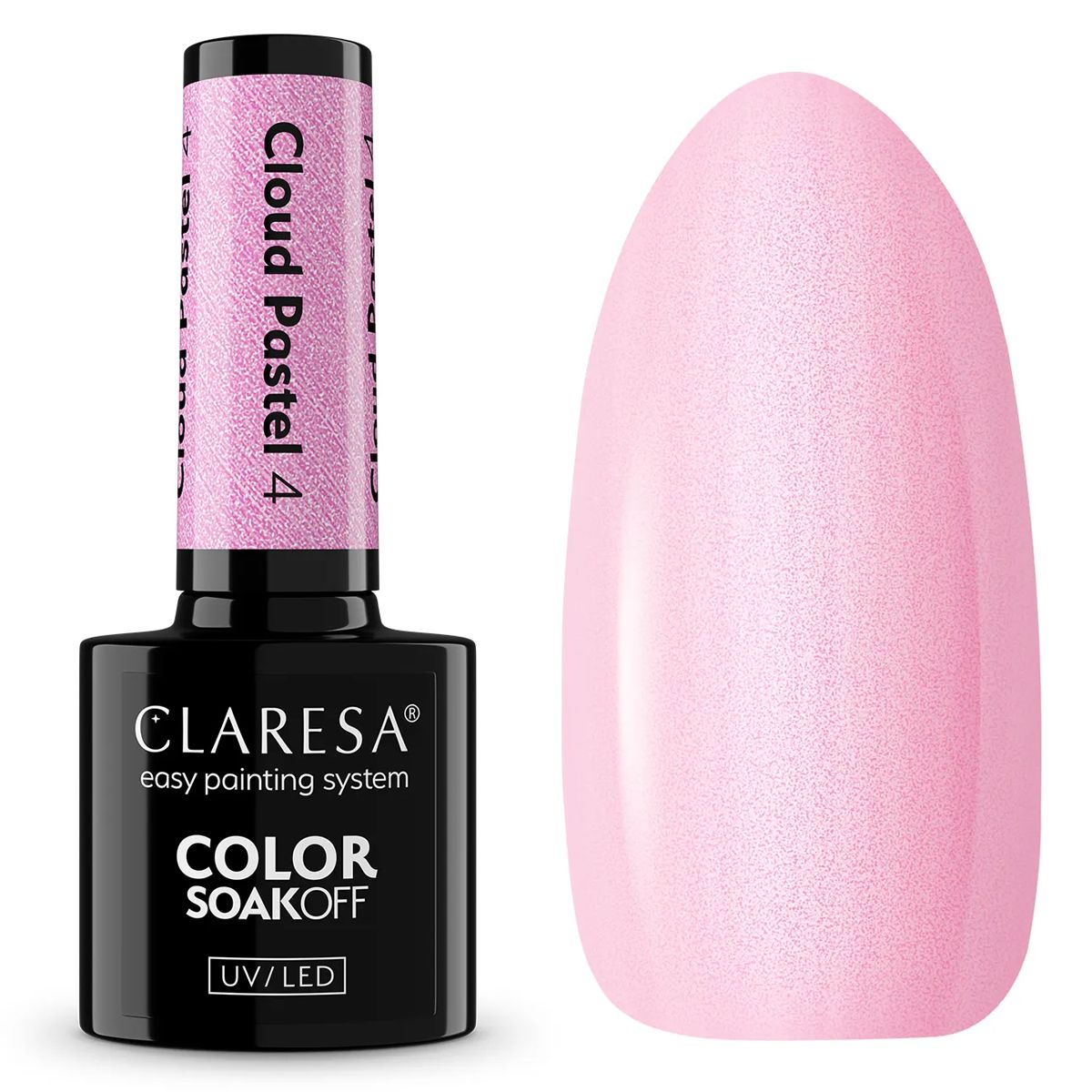 Claresa UV-LED-Gel-Nagellack, 5 ml, Wolkenpastell 4