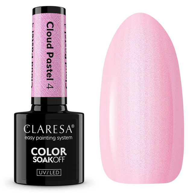 Claresa UV-LED-Gel-Nagellack, 5 ml, Wolkenpastell 4
