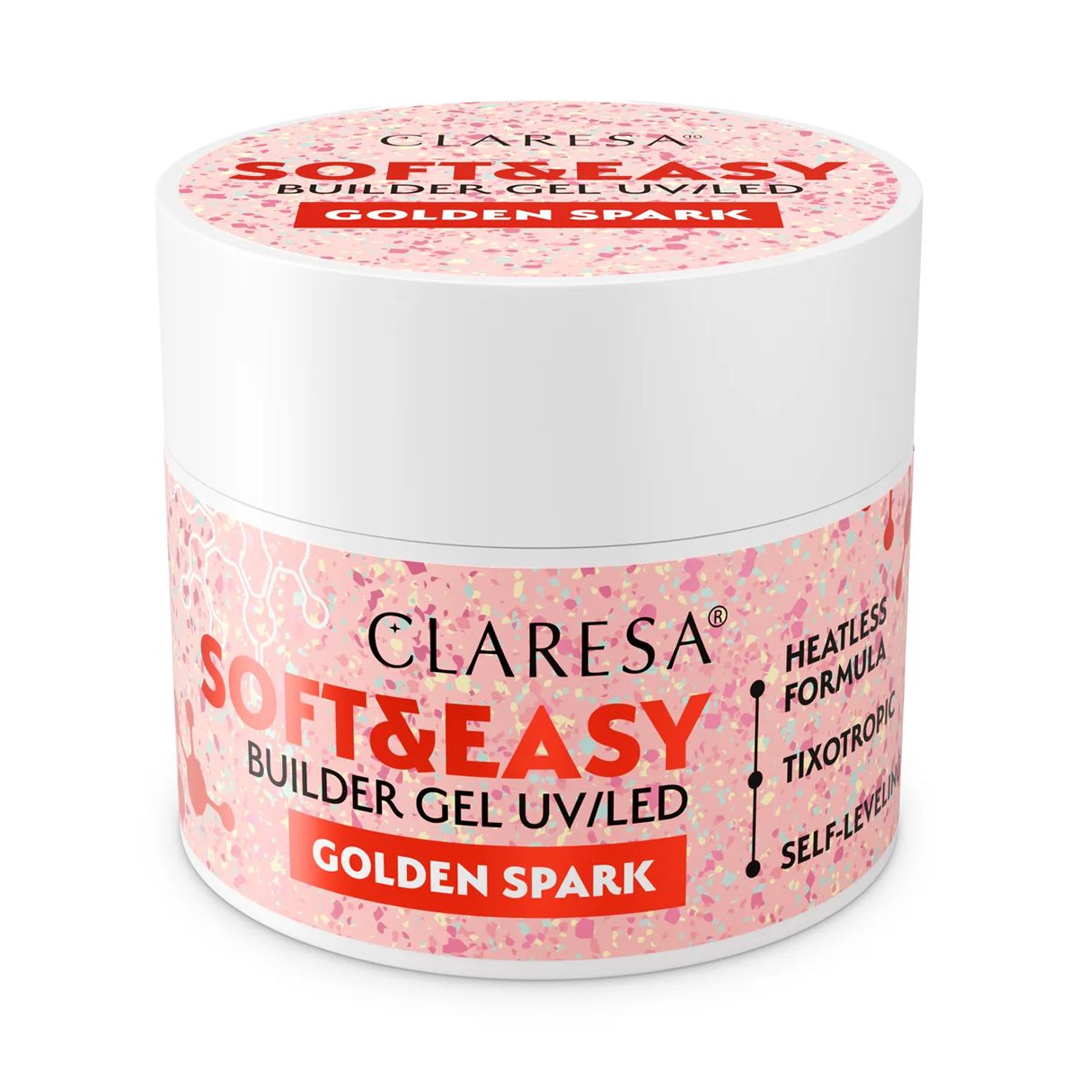 Claresa Keratin Soft Easy Builder Gel Golden Spark 45gr.