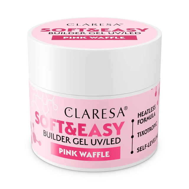 Claresa Keratin Soft Easy Builder Gel rosa Waffel 45gr.