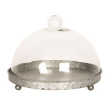 Clayre Eef Glasglocke 6gl2491 grau transparent 21x15 cm
