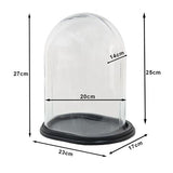 Clayre Eef Glasglocke 6gl3482 transparent 21x16x27 cm