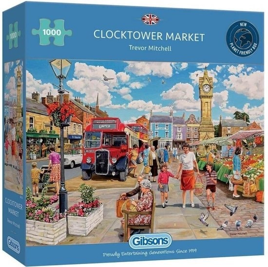 Gibsons Puzzle - Clocktower Market - 1000 Teile