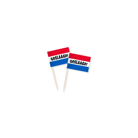 Paperdreams cocktail prikkers geslaagd rood wit blauw