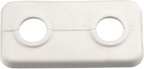 Cornat Doppel-Mohnrosette Kunststoff 18mm mit - t384001