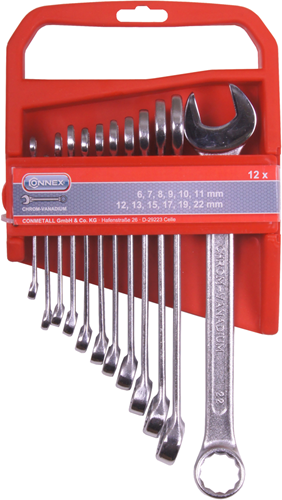 Connex-Satz Ringmaulschlüssel 12 Stück 6-22 mm – cox539612