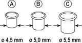 Connex-Ersatzaugen „A“, 4,5 mm Messing, 100 Stück – Coxt194182