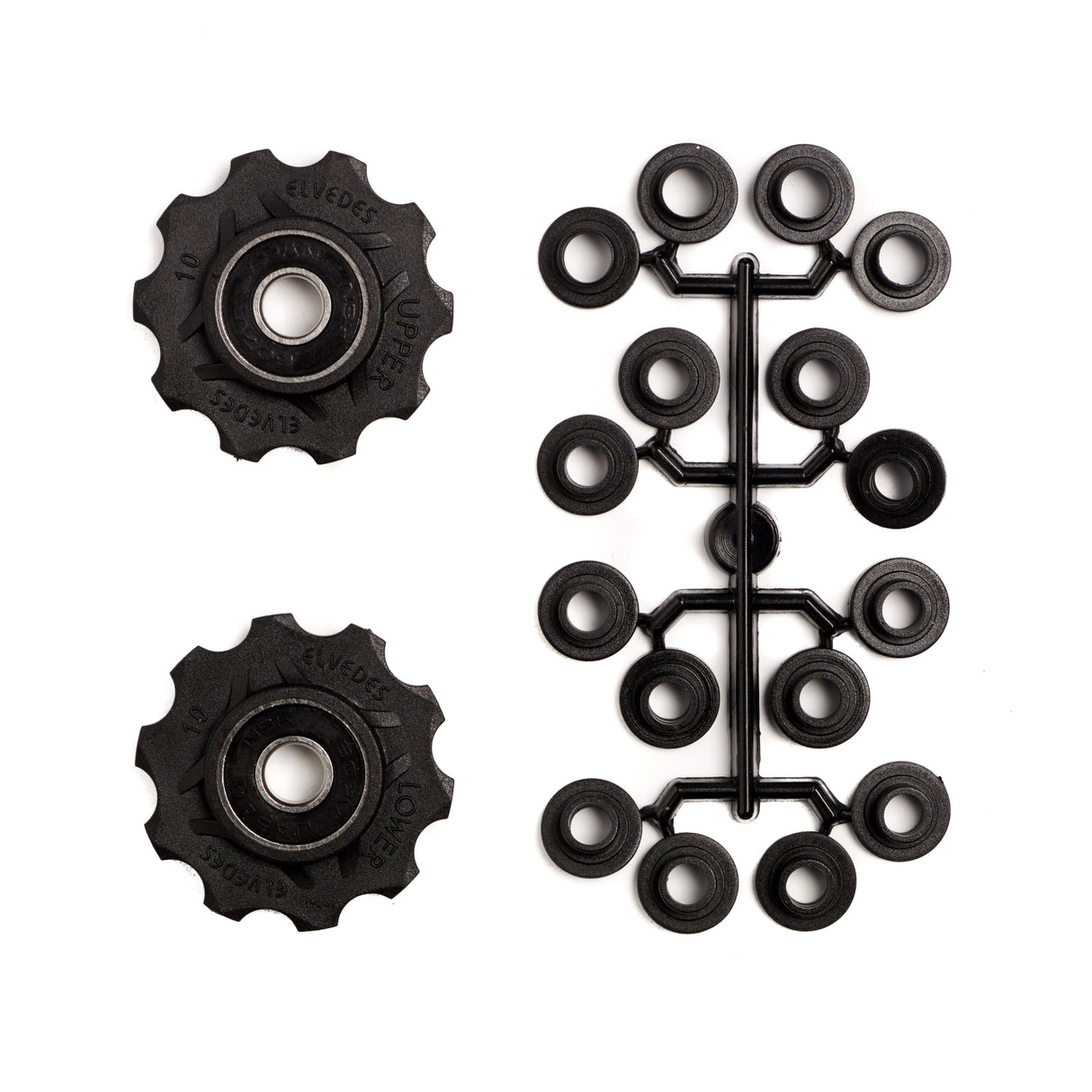 Umwerferräder 10 Zähne 8s schwarz 2 Stücke