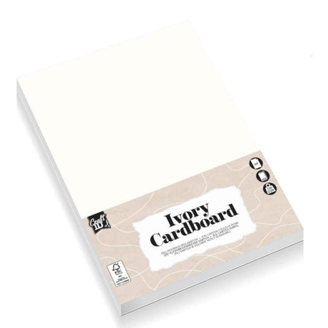 Grafix Bastelausweis aus Karton, elfenbeinfarben, A4, 10 Blatt, 220 g/m²