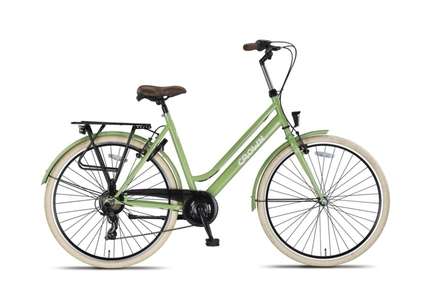 Crown New York 28 Zoll 53 cm Damen 7V V-Bremsgrün