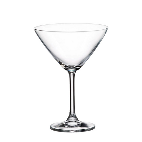 Crystal bohemia martiniglas colibri 280ml 6 stuks
