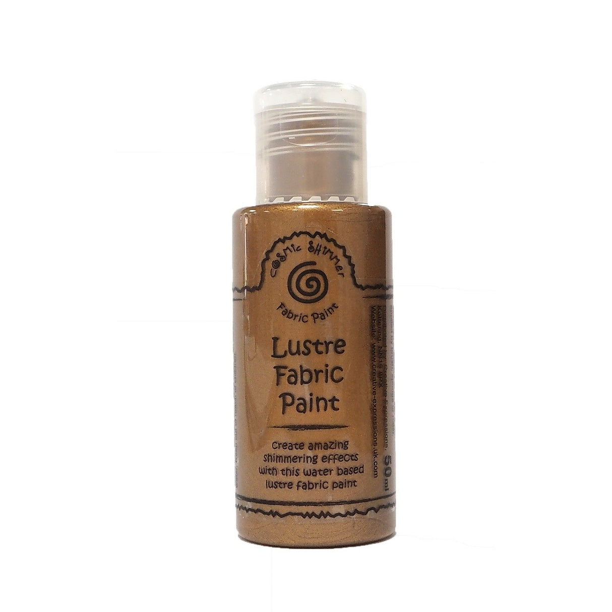 Cosmic shimmer • fabric lustre paint antique copper 50ml