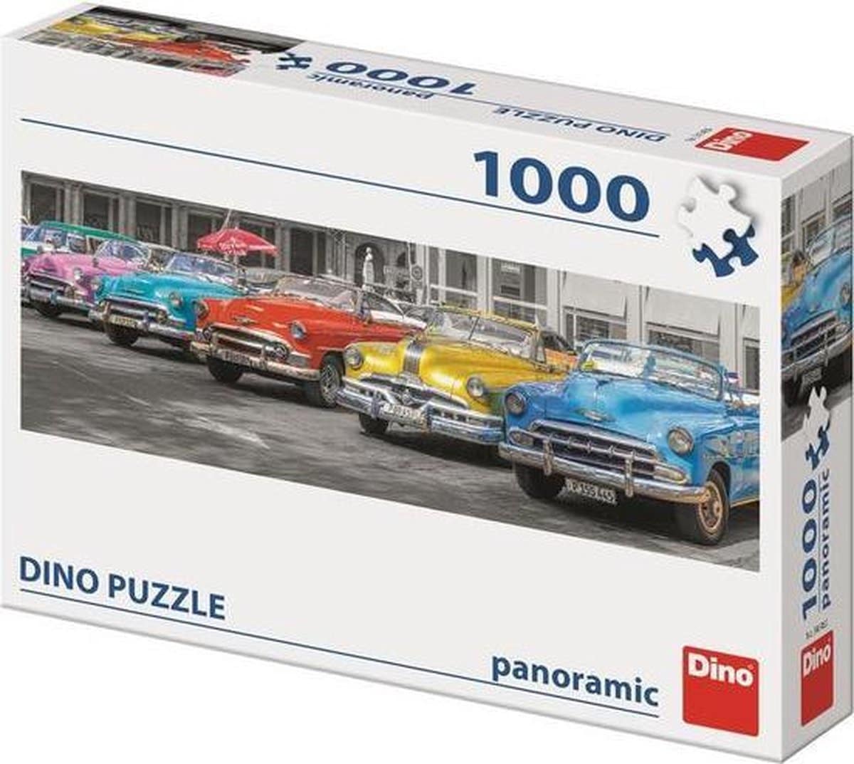 Dinotoys Dino-Puzzle – Panorama-Oldtimer auf Kuba – 1000 Teile